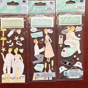 Jolee's Stickers. Dimensional Wedding Stickers Set